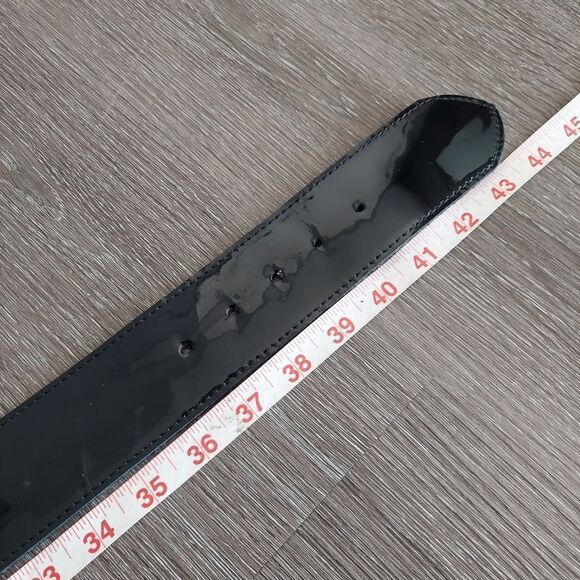 B-Low The Belt Black Patent Lether Belt- - Large